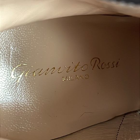 New Gianvito Rossi Joelle Velvet Ankle Boots Pewter Silver Gray Sz 35.5 - Picture 12 of 15